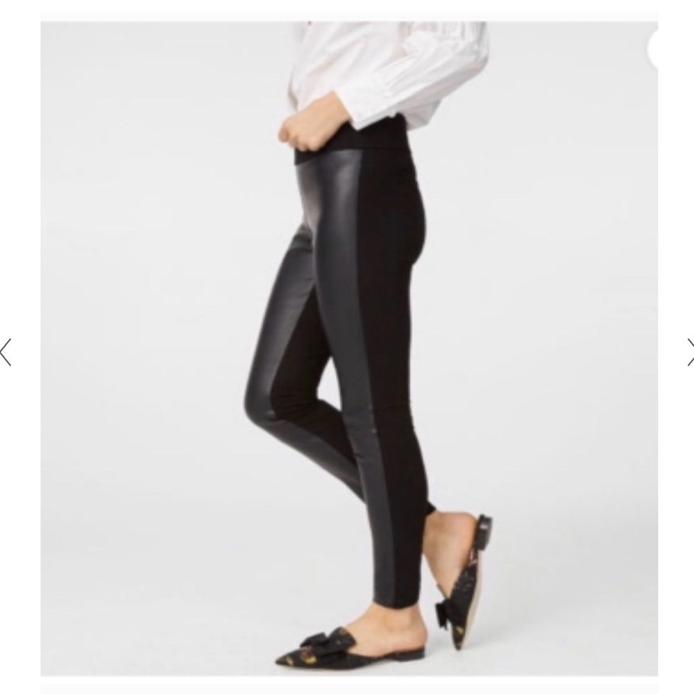 Club Monaco Faux Leather Leggings Sz 4